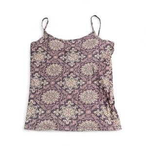 Aeropostale Purple Boho Mandala Print Favorite Cami Tank Top Size Large